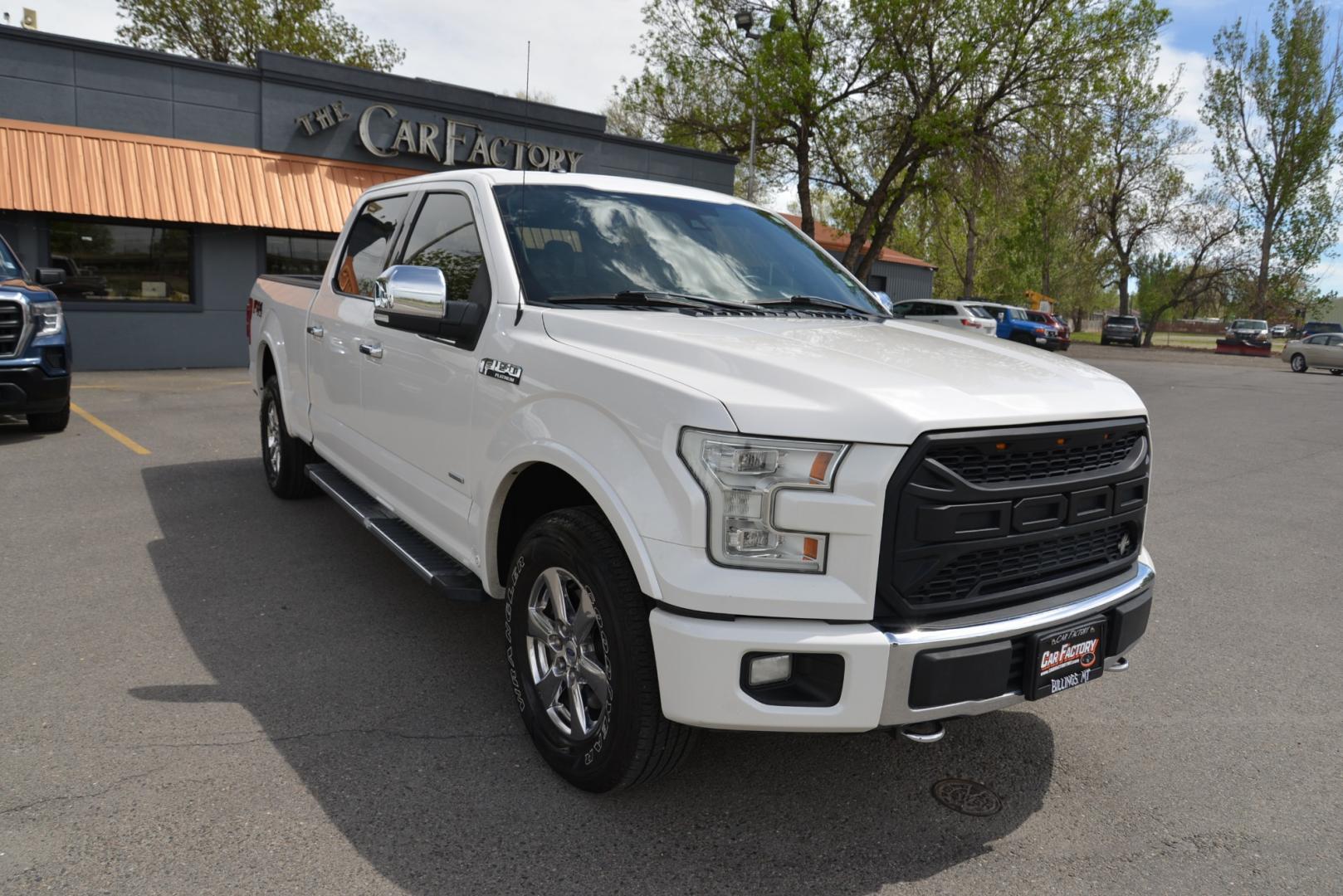 2015 White Platinum Metallic /Black Leather Ford F-150 Platinum FX4 (1FTFW1EG5FF) with an 3.5 Ecocoost Twin Turbo V6 engine, 6-Speed Automatic transmission, located at 4562 State Avenue, Billings, MT, 59101, (406) 896-9833, 45.769516, -108.526772 - 2015 Ford F-150 Platinum SuperCrew 6.5-ft. Bed 4WD - Extra clean! 3.5L V6 Ecoboost Twin Turbo Engine - 6 speed automatic transmission - 4WD - 135,146 miles - Inspected and serviced - copy of inspection and work performed as well as a full vehicle history report provided Platinum Series - cli - Photo#4